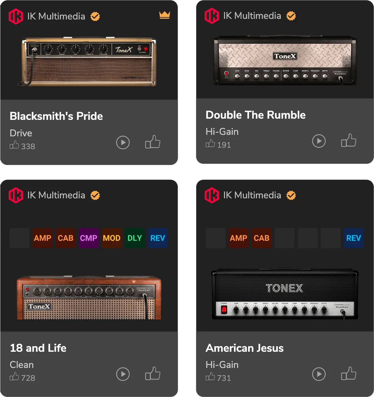 ToneNET - AmpliTube Preset and TONEX Tone Model sharing community